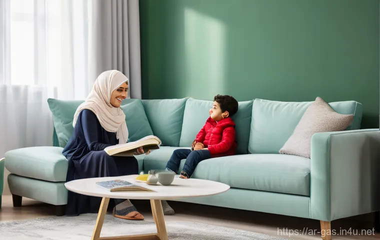 가스 안전 규정 최신 업데이트 - **Prompt 1: Serene Family Safety in a Modern Arab Home**
    "A cozy and well-lit living room in a m...