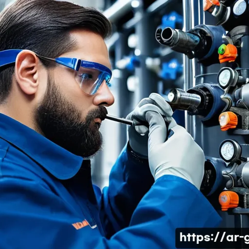 가스 자격증 실기 불합격 사례 분석 - **Prompt 1: Precision in Gas Installation and Inspection**
    "A highly skilled and focused male ga...