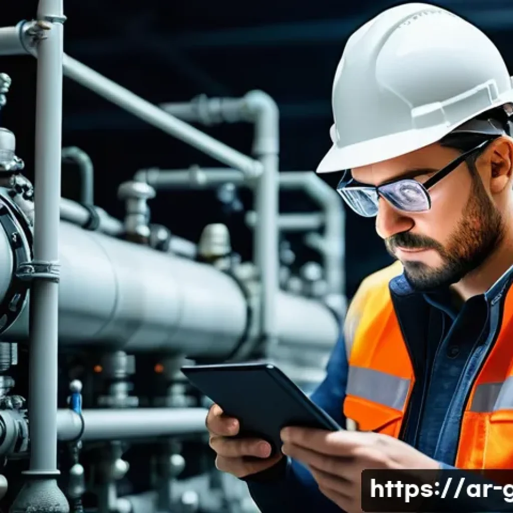 가스 자격증 소지자의 실무 용어 정리 - **Prompt 1: Focused Inspection**
    "A highly detailed, photorealistic image of a skilled gas techn...